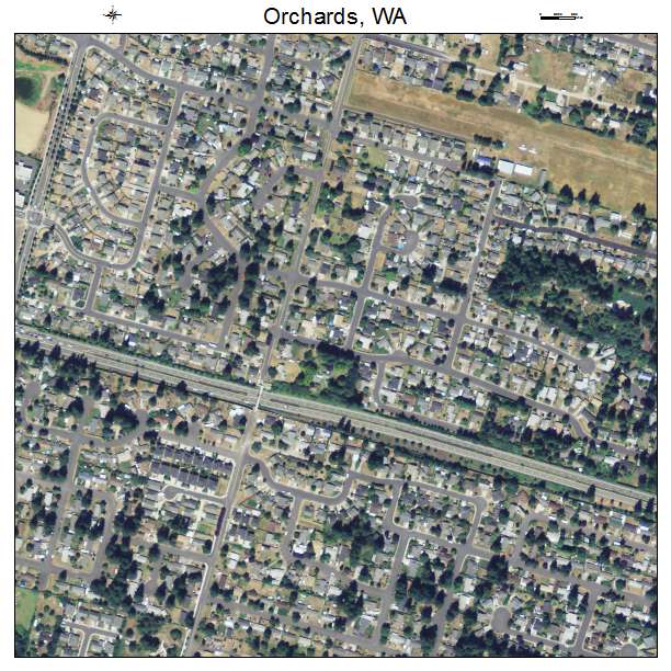 Orchards, Washington aerial imagery detail