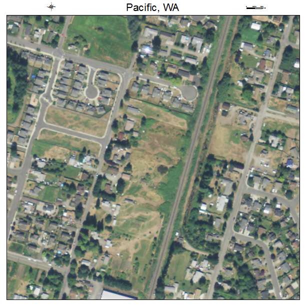 Pacific, Washington aerial imagery detail