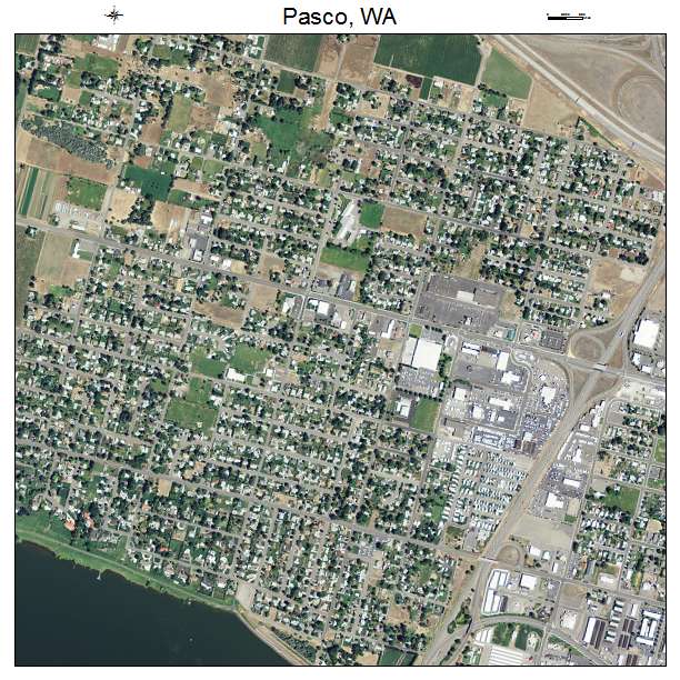 Pasco, Washington aerial imagery detail