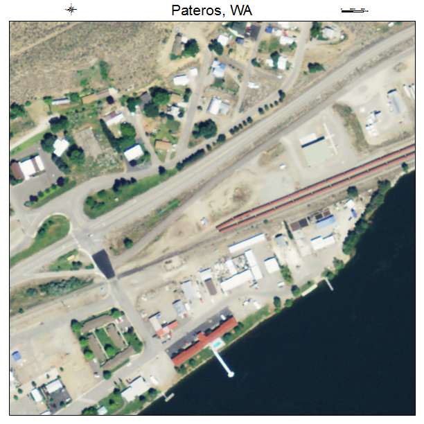 Pateros, Washington aerial imagery detail