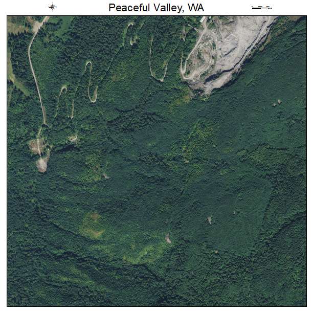 Peaceful Valley, Washington aerial imagery detail