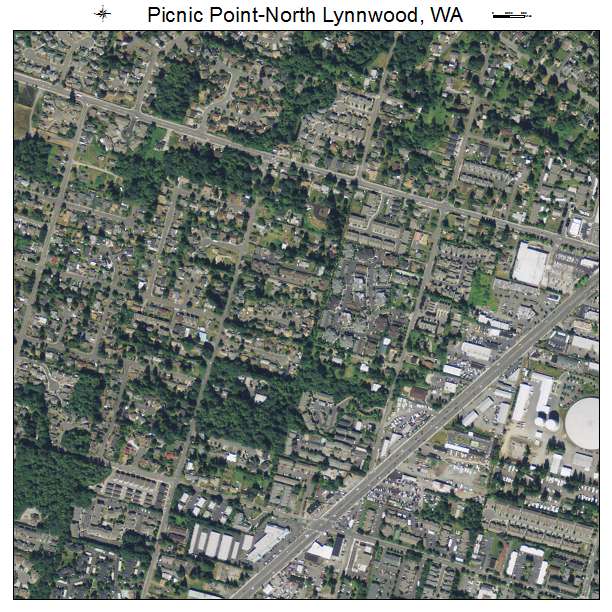 Picnic Point North Lynnwood, Washington aerial imagery detail