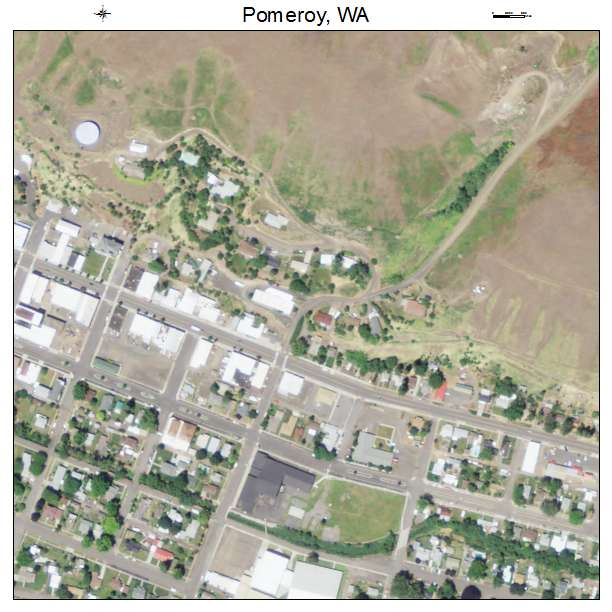 Pomeroy, Washington aerial imagery detail