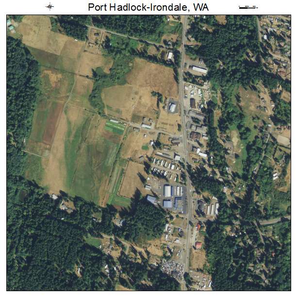Port Hadlock Irondale, Washington aerial imagery detail