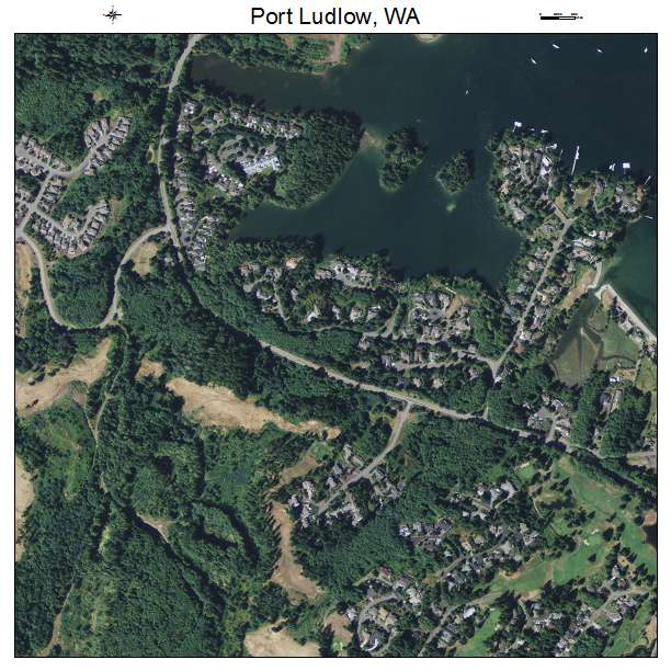Port Ludlow, Washington aerial imagery detail