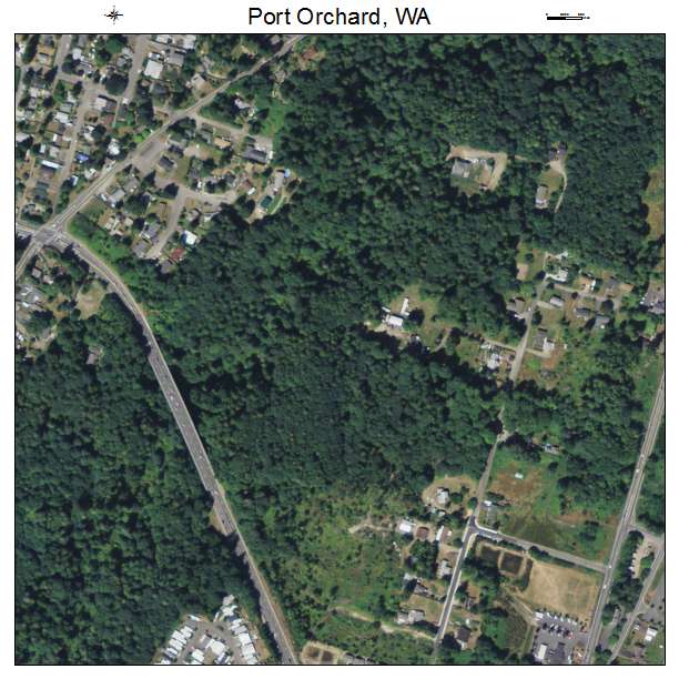 Port Orchard, Washington aerial imagery detail