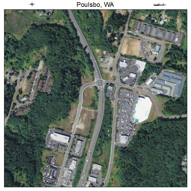 Poulsbo, Washington aerial imagery detail