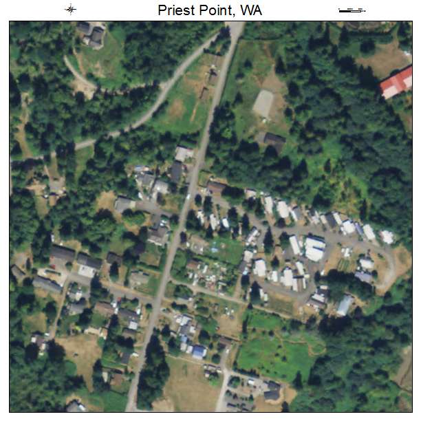 Priest Point, Washington aerial imagery detail