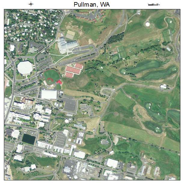 Pullman, Washington aerial imagery detail