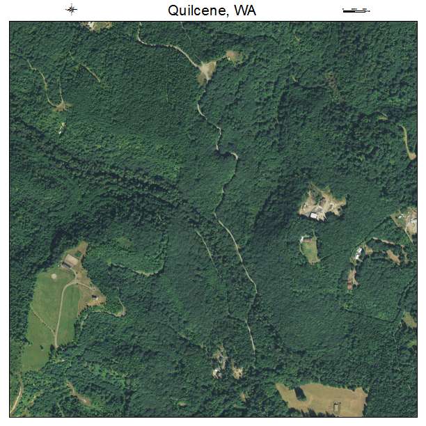 Quilcene, Washington aerial imagery detail
