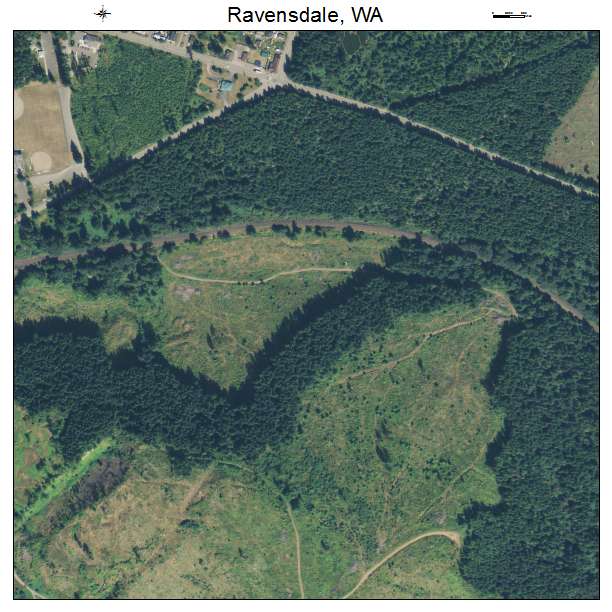 Ravensdale, Washington aerial imagery detail