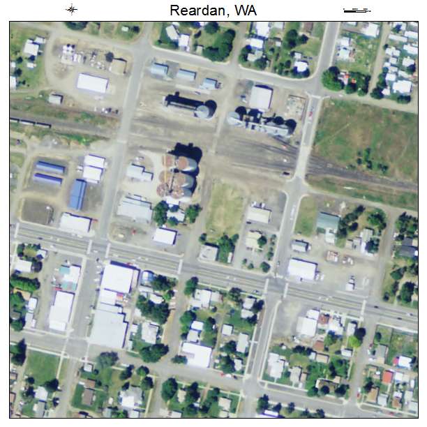 Reardan, Washington aerial imagery detail