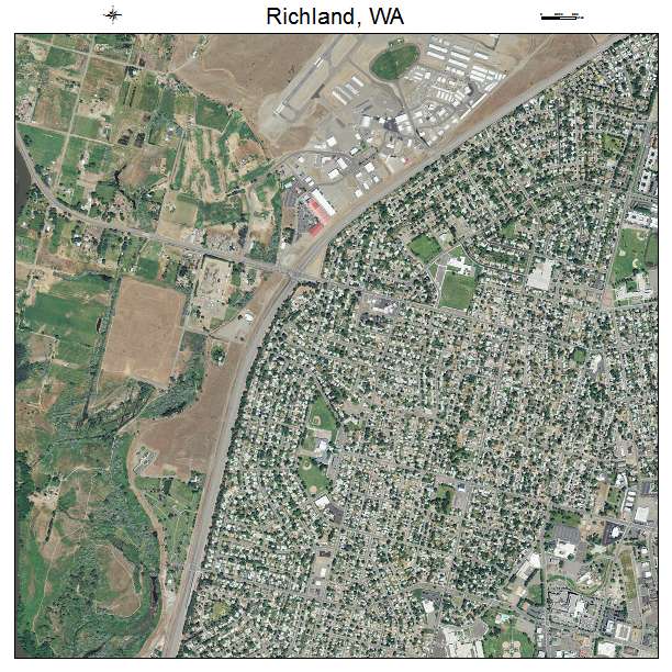Richland, Washington aerial imagery detail