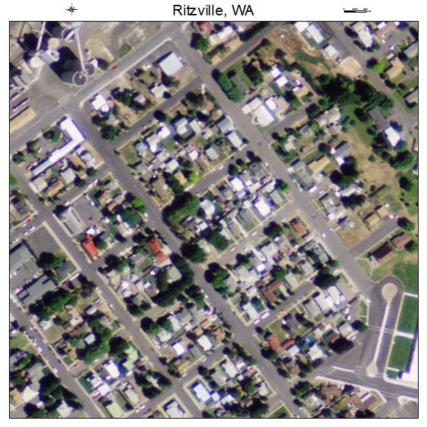 Ritzville, Washington aerial imagery detail