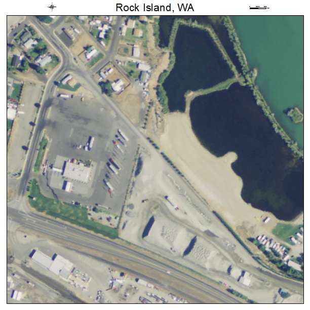 Rock Island, Washington aerial imagery detail