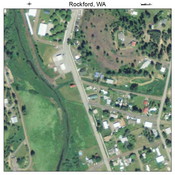 Rockford, Washington aerial imagery detail