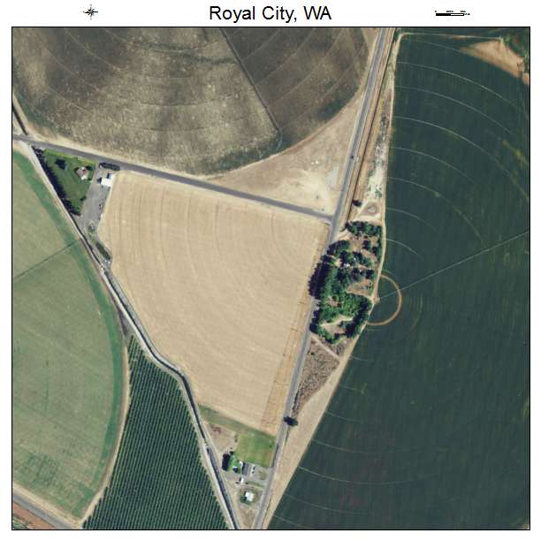 Royal City, Washington aerial imagery detail