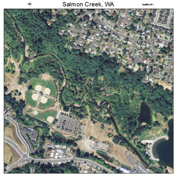 Salmon Creek, Washington aerial imagery detail