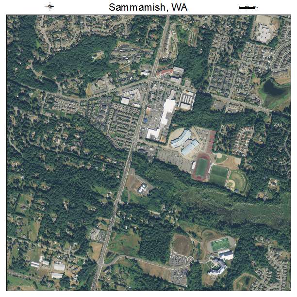 Sammamish, Washington aerial imagery detail