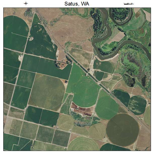 Satus, Washington aerial imagery detail