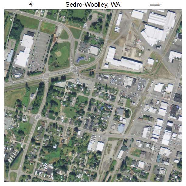 Sedro Woolley, Washington aerial imagery detail