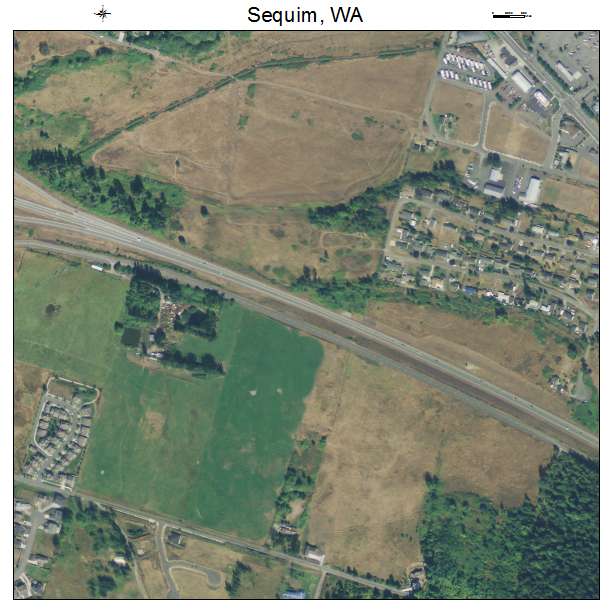 Sequim, Washington aerial imagery detail