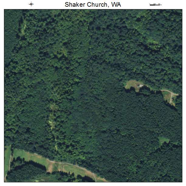 Shaker Church, Washington aerial imagery detail