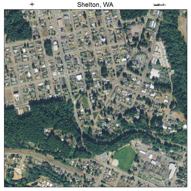 Shelton, Washington aerial imagery detail