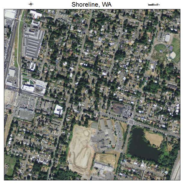 Shoreline, Washington aerial imagery detail