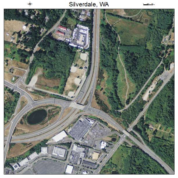 Silverdale, Washington aerial imagery detail