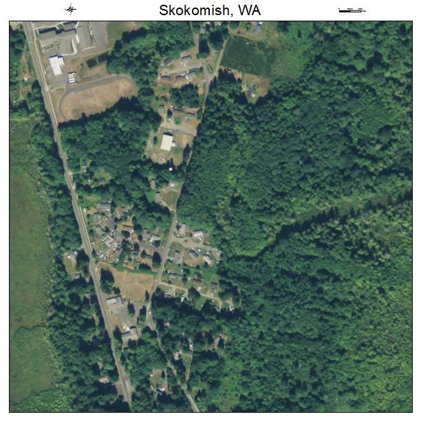 Skokomish, Washington aerial imagery detail
