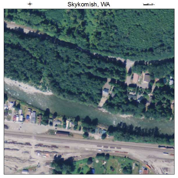 Skykomish, Washington aerial imagery detail