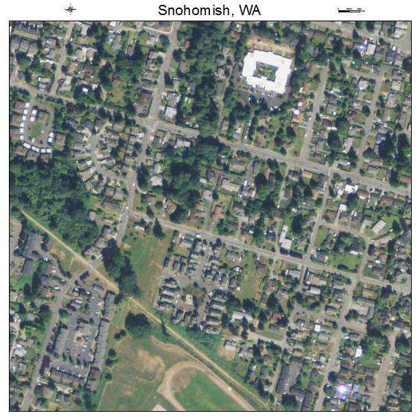 Snohomish, Washington aerial imagery detail