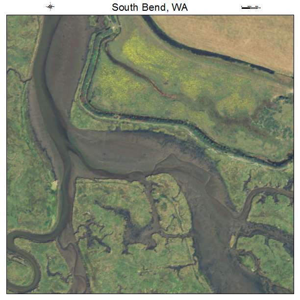 South Bend, Washington aerial imagery detail