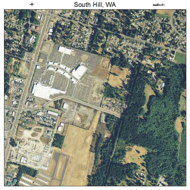 South Hill, Washington aerial imagery detail
