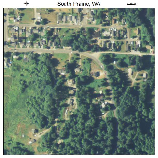 South Prairie, Washington aerial imagery detail