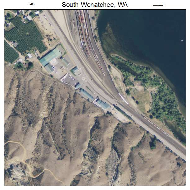South Wenatchee, Washington aerial imagery detail