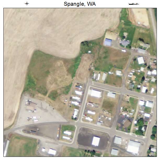 Spangle, Washington aerial imagery detail