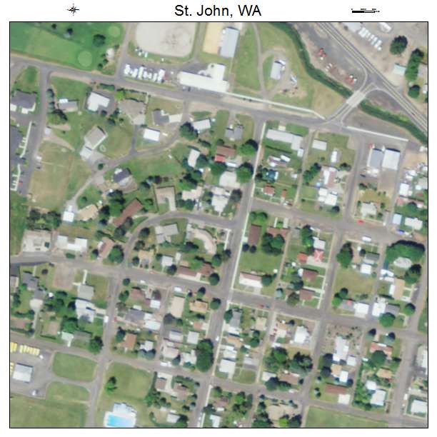 St John, Washington aerial imagery detail