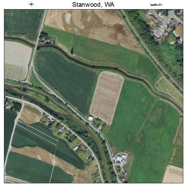Stanwood, Washington aerial imagery detail