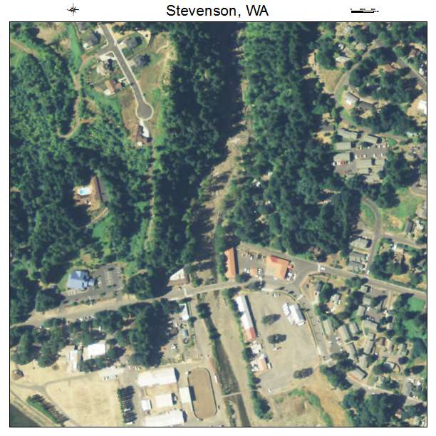 Stevenson, Washington aerial imagery detail