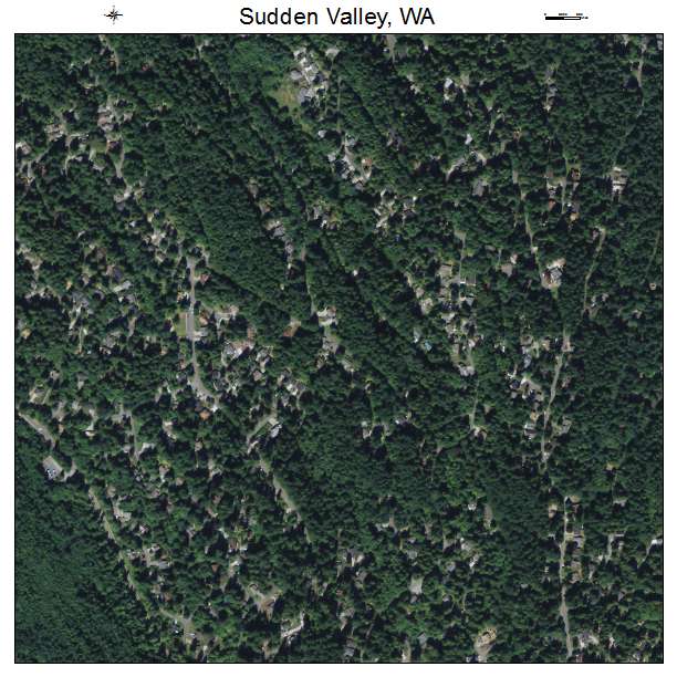 Sudden Valley, Washington aerial imagery detail
