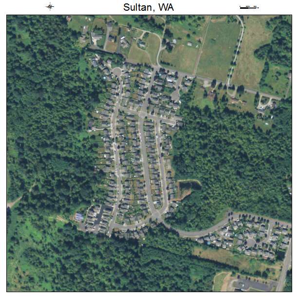Sultan, Washington aerial imagery detail