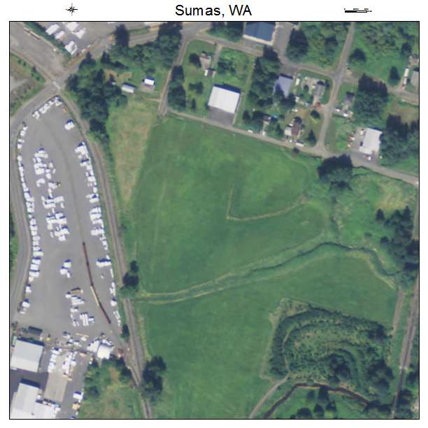 Sumas, Washington aerial imagery detail