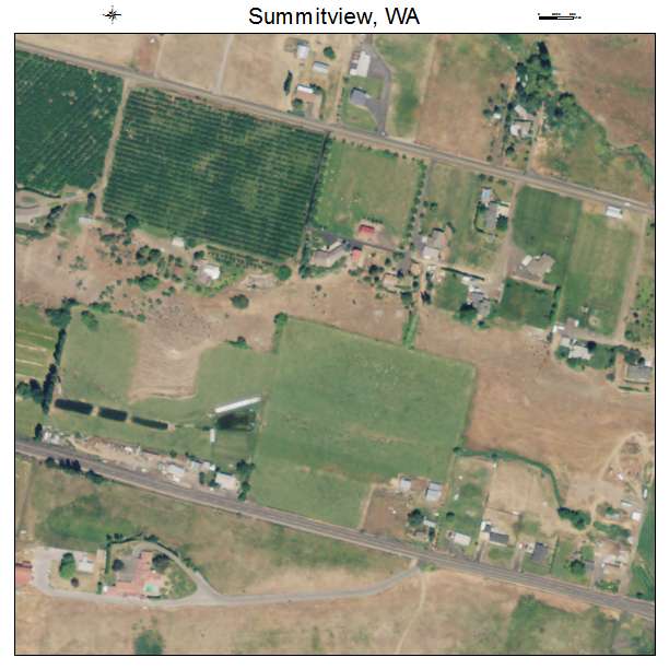 Summitview, Washington aerial imagery detail