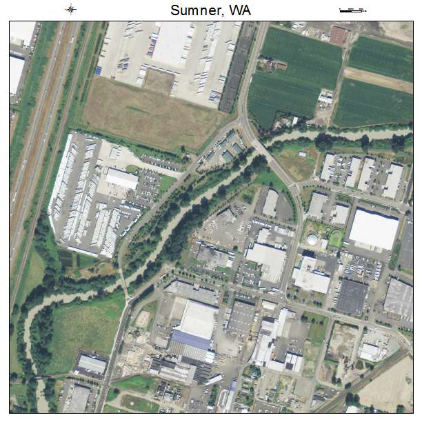 Sumner, Washington aerial imagery detail