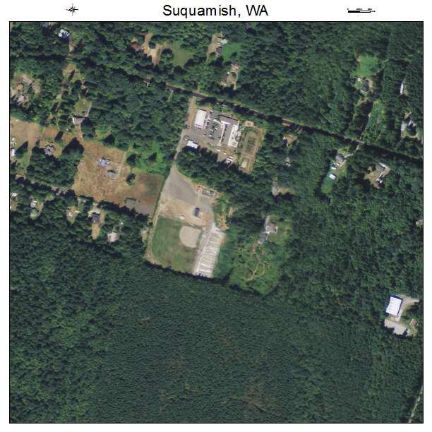 Suquamish, Washington aerial imagery detail