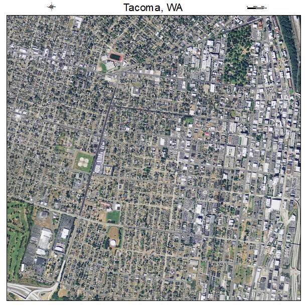 Tacoma, Washington aerial imagery detail