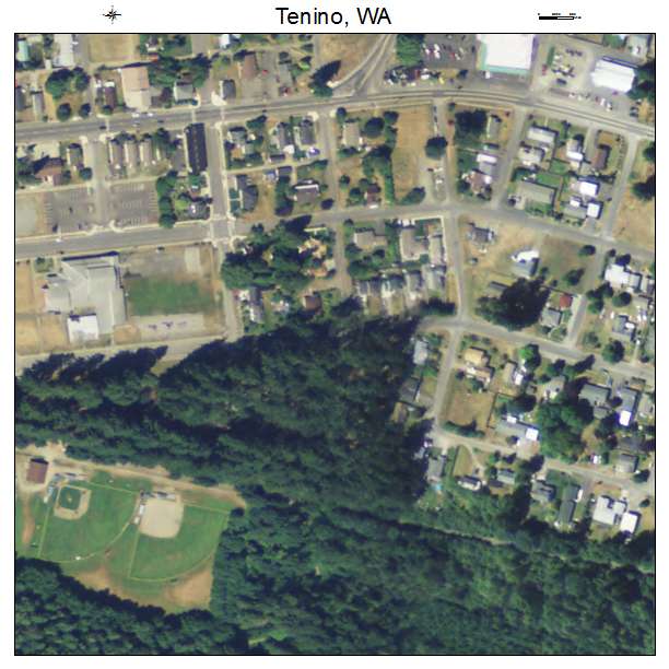 Tenino, Washington aerial imagery detail