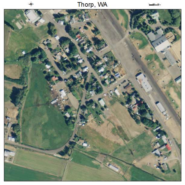 Thorp, Washington aerial imagery detail